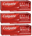 Colgate Optic White Non-hp Stain Fighter Clean Mint 4.2 Oz X 3 Packs. Fixed Price $34.46.