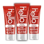 Hello Wild Strawberry Kids Toothpaste With Fluoride, 4.2 Ounce (pack Of 3). Fixed Price $34.49.
