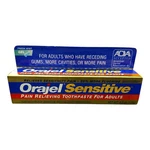 Orajel Sensitive Pain Relieving Toothpaste Fresh Mint Gel 4oz Vintage 2001 Prop. Fixed Price $25.00.