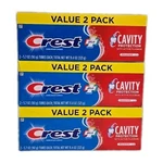 Crest Value 6 Lot Toothpaste Cavity Protection Fresh Mint-5.7oz Each. Fixed Price $24.75.