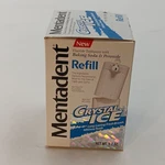 Mentadent Fluoride Toothpaste Crystal Ice Baking Soda & Peroxide Refill 5.2 Oz. Fixed Price $28.00.