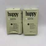 New Lot Of 2 Chew Tabs Toothpaste Tablets Huppy Peppermint Refill 62 Count Box. Fixed Price $19.99.