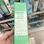 Dr. Bronner's Fluoride-free Spearmint All-one Toothpaste 5 Oz Vegan Whitening. Fixed Price $9.99.