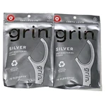 2 Packs Earth Lovin' Grin Silver Floss Recycled Plastic 75 Flosspyx Each Bag. Fixed Price $19.99.