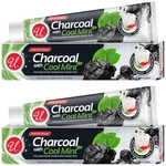 Charcoal With Cool Mint - Double Action Toothpaste, 4.3oz (122g) (pack Of 2). Fixed Price $14.99.