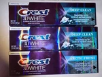 Crest Comine5001278 3d White Toothpaste Radiant Mint 4.8 Oz 3 Pieces. Fixed Price $18.99.
