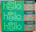 Hello Super Fresh Natural Spearmint, Fluoride-free Lot Of 3. Fixed Price $15.99.