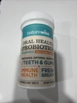 Naturewise Oral Probiotics For Mouth Bad Breath - Chewable Sugar-free Mint- New. Fixed Price $23.00.