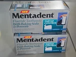 Lot Of 2 Mentadent Tartar Control Toothpaste, Dispenser 3.5 Oz B Soda Vtg New. Fixed Price $53.36.