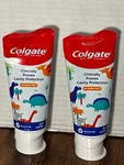 * Set Of 2 Colgate Kids Dinosaurs Toothpaste Mild Bubble Fruit New 3.5 Oz. Fixed Price $8.00.