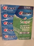 Crest Complete Plus Scope Advanced Active Foam Toothpaste - 8.2oz (5 Pack). Fixed Price $21.50.
