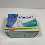Mentadent Toothpaste Advanced Care Clean Mint 1 Refill 5.25 Oz Discontinued. Fixed Price $47.98.