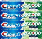 Crest Complete Whitening Plus Scope Outlast Toothpaste Pack Of 4 6.5 Oz. Fixed Price $29.29.