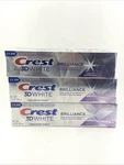 Lot Of 6- Crest 3d White Toothpaste Brilliance Vibrant Peppermint 2.4oz Exp10/27. Fixed Price $23.79.