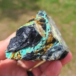 Natural Black Jack Turquoise Rough Nevada Usa 253.8 Grams. Fixed Price $226.00.