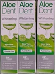 Aloe Dent Whitening Toothpaste 3-pack 100ml Exp 06/2028 Damaged Box. Fixed Price $19.97.