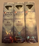 Crest 3d White Brilliance Whiter Teeth Toothpaste, Ultra White,3.8oz (3) Exp 27. Fixed Price $27.50.