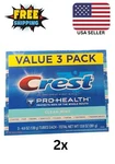 (lot Of 2 Triple Packs) Crest Pro Health Clean Mint Toothpaste, 6- 4.6 Oz Tubes.. Fixed Price $25.69.