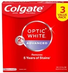 Colgate Optic White Advanced Hydrogen Peroxide 3.2 Ounce (pack Of 3). Fixed Price $12.74.