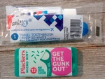 Crest Smile Pro Travel Toothbrush, Toothpaste & 12 Pc Mint Dental Flossers Kit. Fixed Price $6.49.