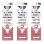 Crest 3d Brilliance Hydrogen Peroxide 4% Whitening Toothpaste 3 Pack 3.8oz. Fixed Price $28.39.