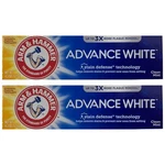 2-pk New Arm & Hammer Advance White Baking Soda Peroxide Toothpaste Clean Mint. Fixed Price $21.49.