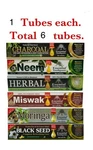 Toothpaste "neem Miswak Herbal Charcoal Moringa Black-seeed" Essential Palace. Fixed Price $26.95.